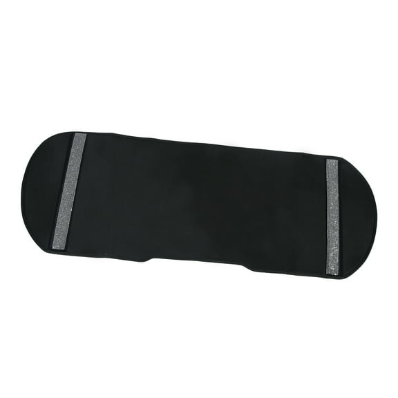 Unique Bargains Bling Car Rear Back Seat Mesh Covers Pad Mat Faux Leather Universal Black