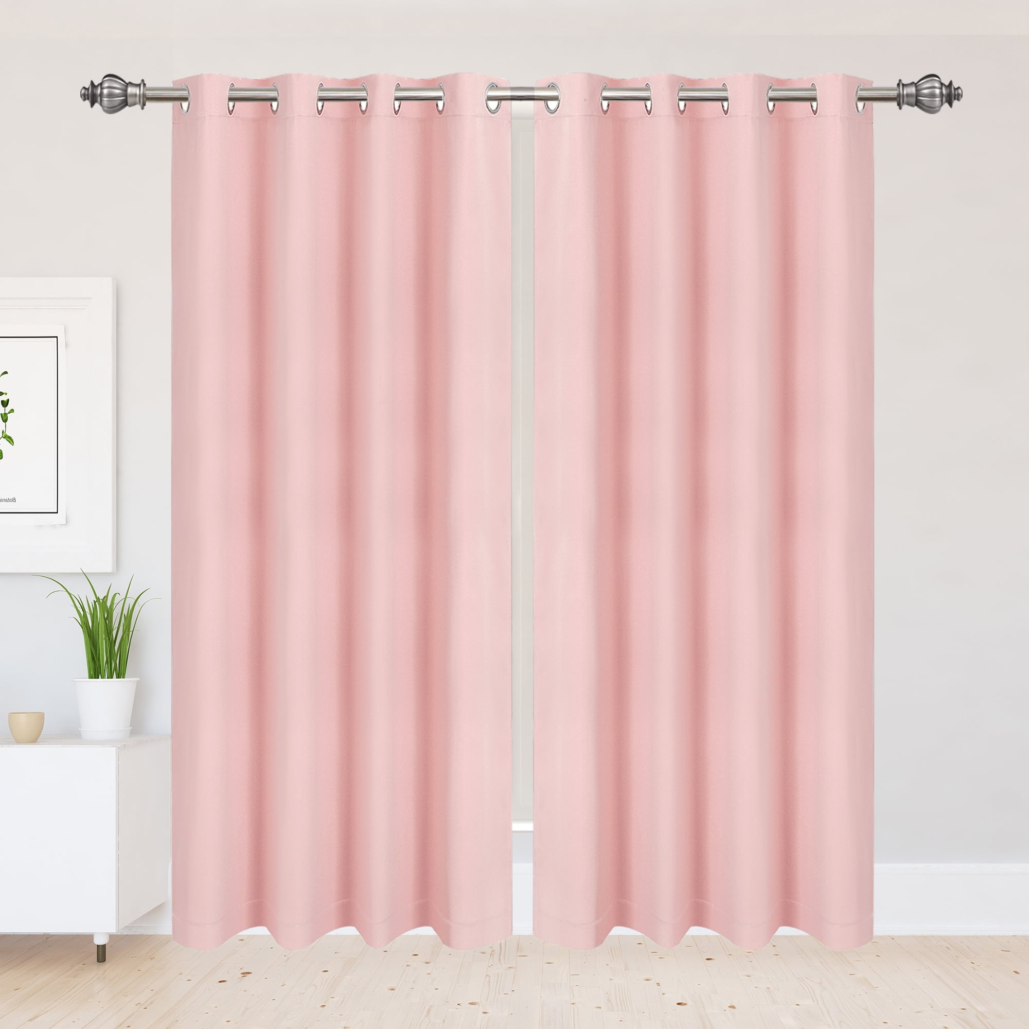 Unique Bargains Blockout Window Darkening Grommet Curtain