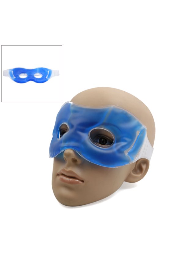 Blue Gel Eye Mask Cold Warm Hot Heat Ice Cool Soothing Tired Eyes Pads