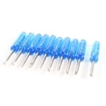 thumbnail image 1 of Unique Bargains Blue Plastic Handle Metal 2mm Tip Slotted Screwdriver 10Pcs, 1 of 1