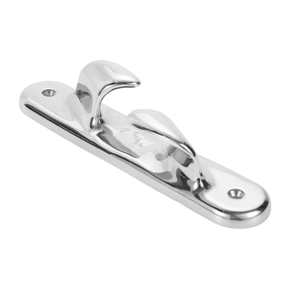 Unique Bargains Boat Bow Chock Marine 316 Stainless Steel Slanted Concave Horn Shape (Dual Fork Type) Boat Cleats for Right Side Installation 204 mm L 1 pcs