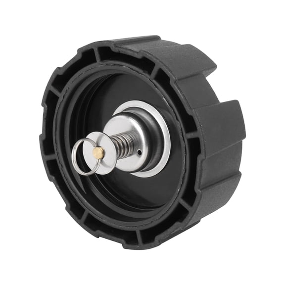 Unique Bargains Boat Engine Fuel Tank Cap Outboard 12L 24L Universal Oil Gas Tank Cover Black for Boat