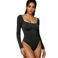 thumbnail image 1 of Unique Bargains Bodysuit Slim Fit Brief Leotard L Black, 1 of 6