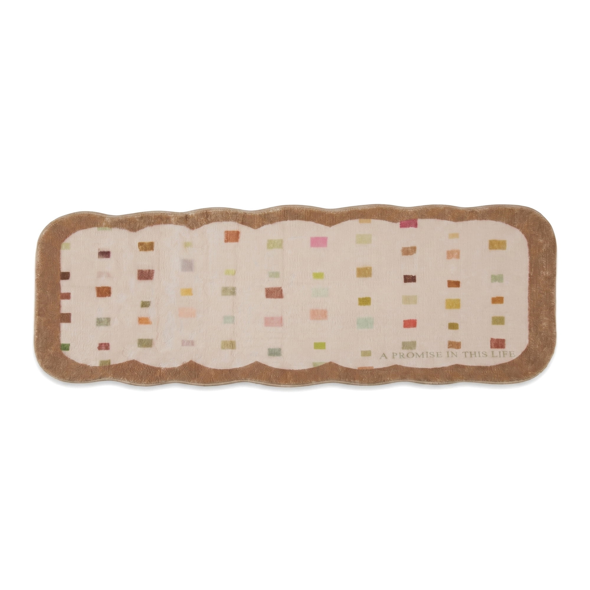Unique Bargains Boho Kitchen Runner Rug Non Slip Machine Washable Brown 47" x 16"