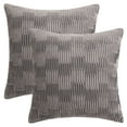 thumbnail image 1 of Unique Bargains Boho Style Solid Throw Pillow Covers Set of 2 for Living Room Grey, 1 of 6