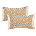 thumbnail image 1 of Unique Bargains Boho Throw Pillow Covers Geometric Pattern Cushion Cases 20" x 12" Yellow, 1 of 7