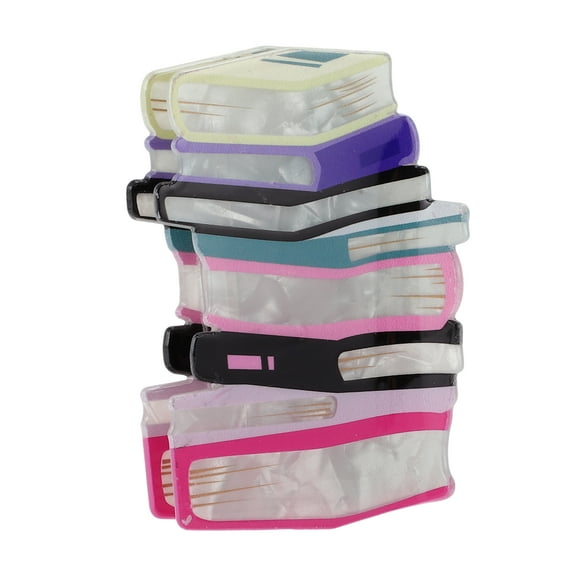 Unique Bargains Book Hair Clip Strong Hold Firm Grip Hair Grip Clip Stylish Decoration for Women Pink