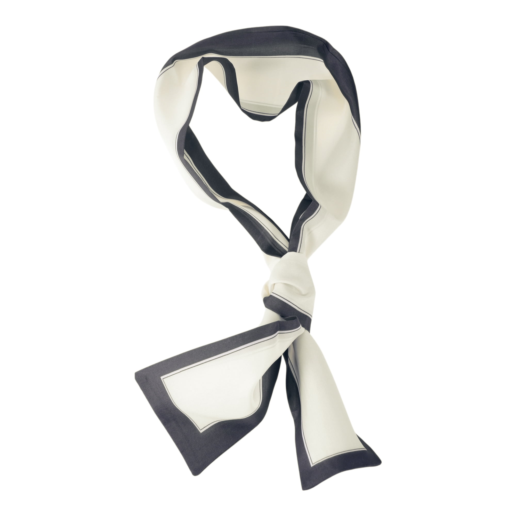 Unique Bargains Borders Pattern Headband 1 Pc Black White