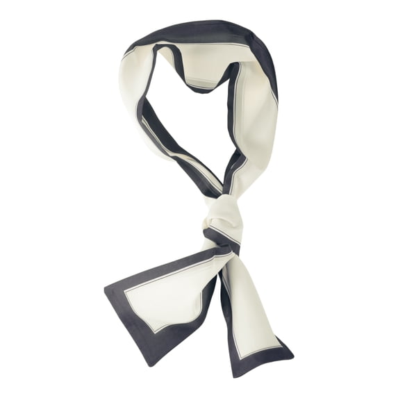 Unique Bargains Borders Pattern Headband 1 Pc Black White
