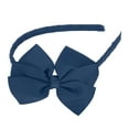 thumbnail image 1 of Unique Bargains Bow Hairbands Bowknot Headband Non-slip Fashion Dark Blue 0.35 Inch Wide Headband for Girl Women, 1 of 7