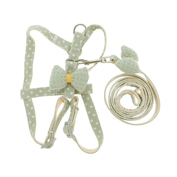 Unique Bargains Bow Pet Leash Kit Durable Dog Leash Kit for Dog Small Green