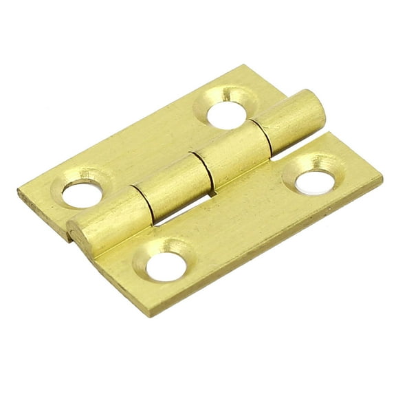 Unique Bargains Box Brass Bearing Door Hinge Gold Tone 25mm 1 inch Length