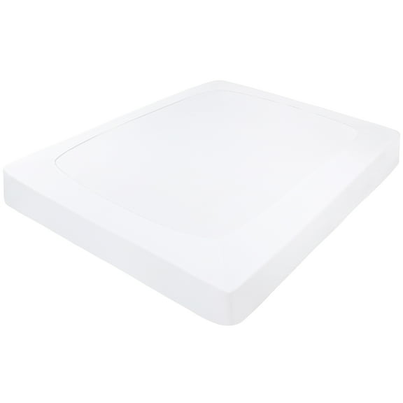 Unique Bargains Box Spring Cover Wrap Around 4 Sides Stretchy King White