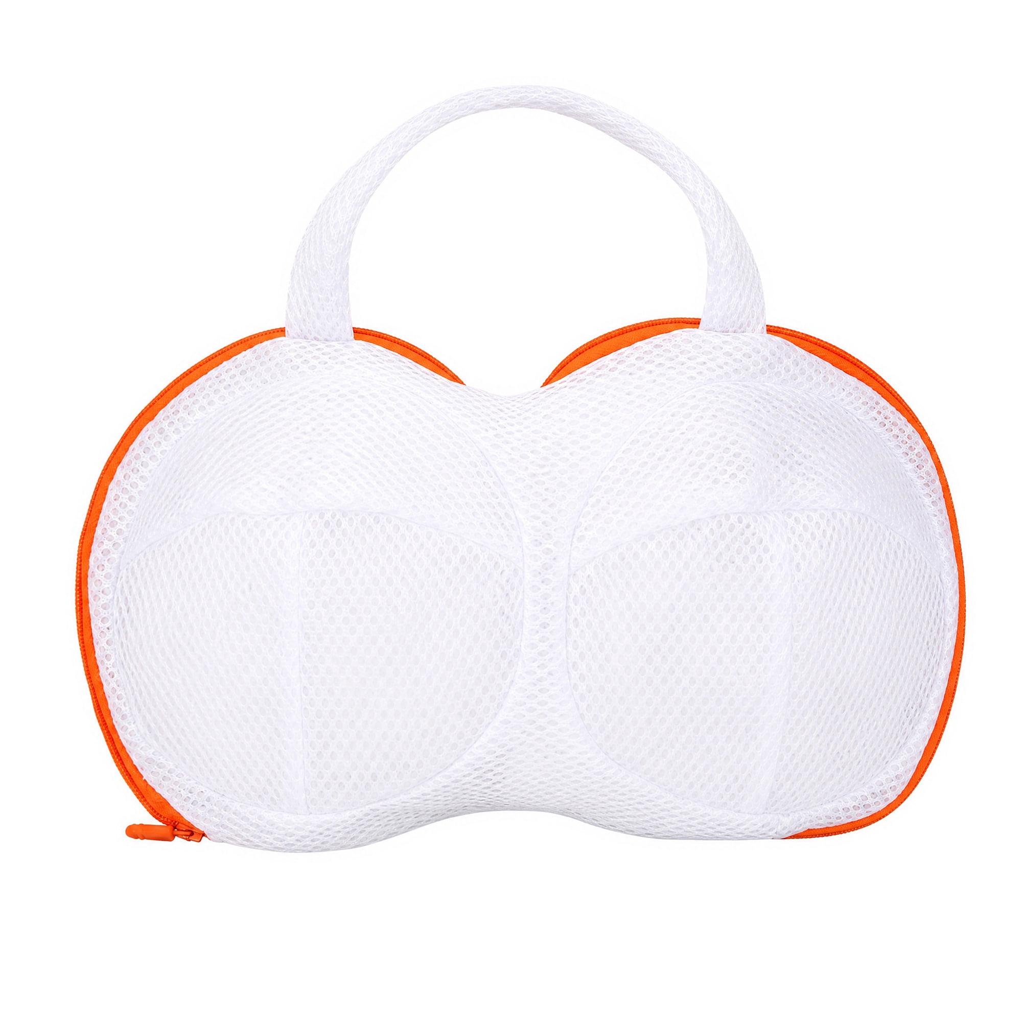Unique Bargains Bra Laundry Bag, Mesh Lingerie Wash Bags for Zippered Fine Mesh Orange 12.8"x8.3"