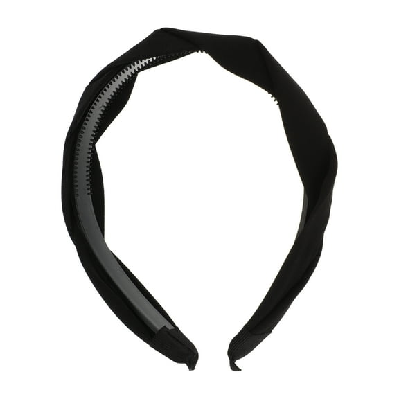 Unique Bargains Braided Headbands Head Bands for Women's Hair Non-slip Hairhoop Weaving Shape Accessories Black