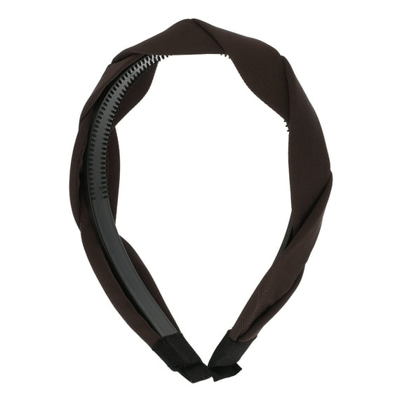 Unique Bargains Braided Headbands Head Bands for Women's Hair Non-slip Hairhoop Weaving Shape Accessories Coffee Color
