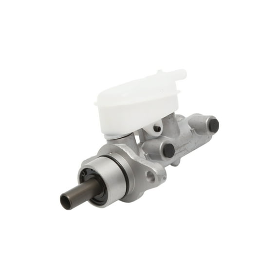 Unique Bargains Brake Master Cylinder with Reservoir No.47201B1010 for Subaru Justy 2007-2024 Hydraulic Master Cylinder Silver Tone White Aluminum Alloy Plastic 1 Pcs