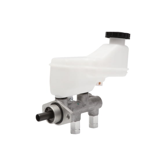 Unique Bargains Brake Master Cylinder with Reservoir No.585100X010 for HYUNDAI I10 2007-2010 Hydraulic Master Cylinder Silver Tone White Aluminum Alloy Plastic 1 Pcs