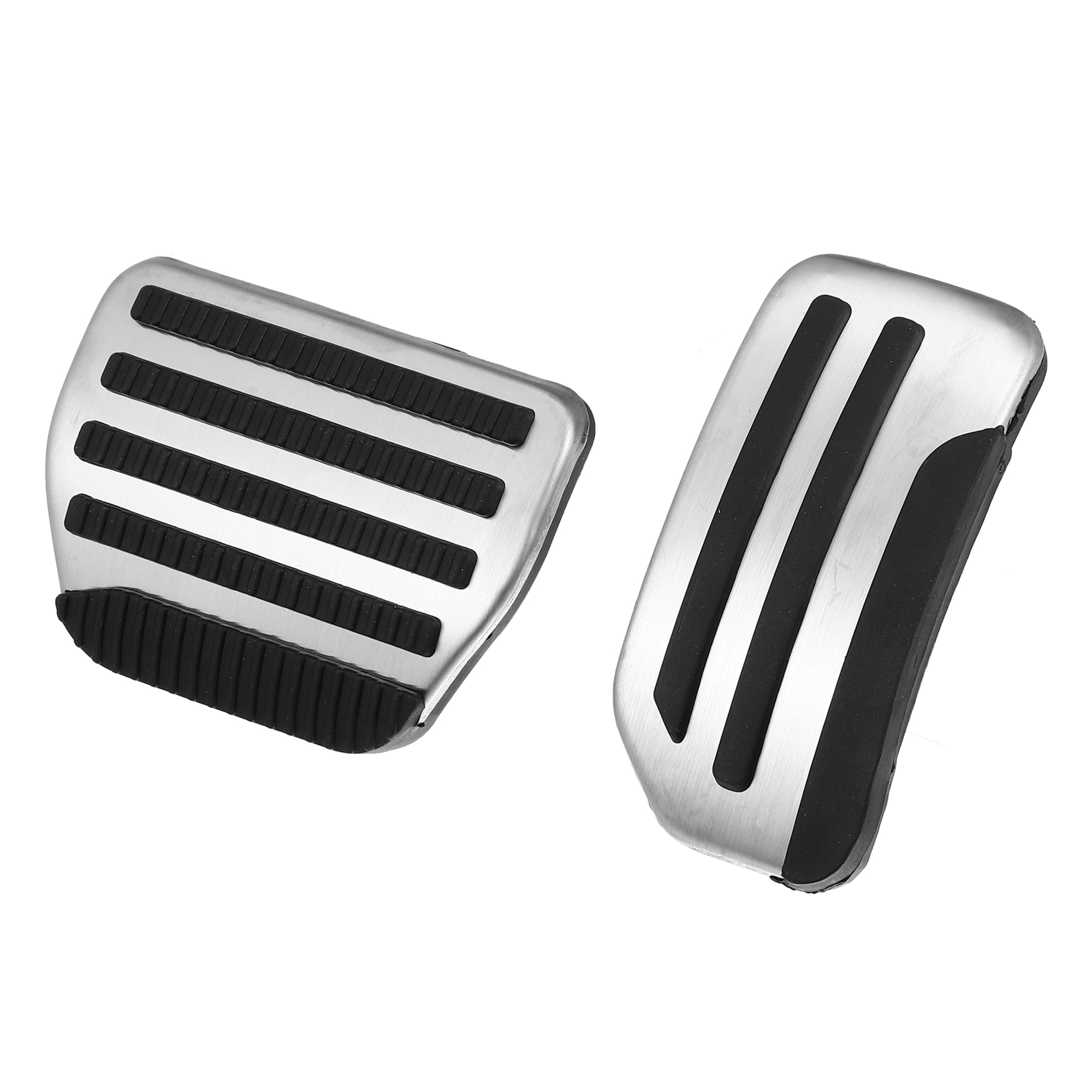 Unique Bargains Brake and Gas Pedal Covers Anti-Slip No Drilling Aluminum Alloy Pads