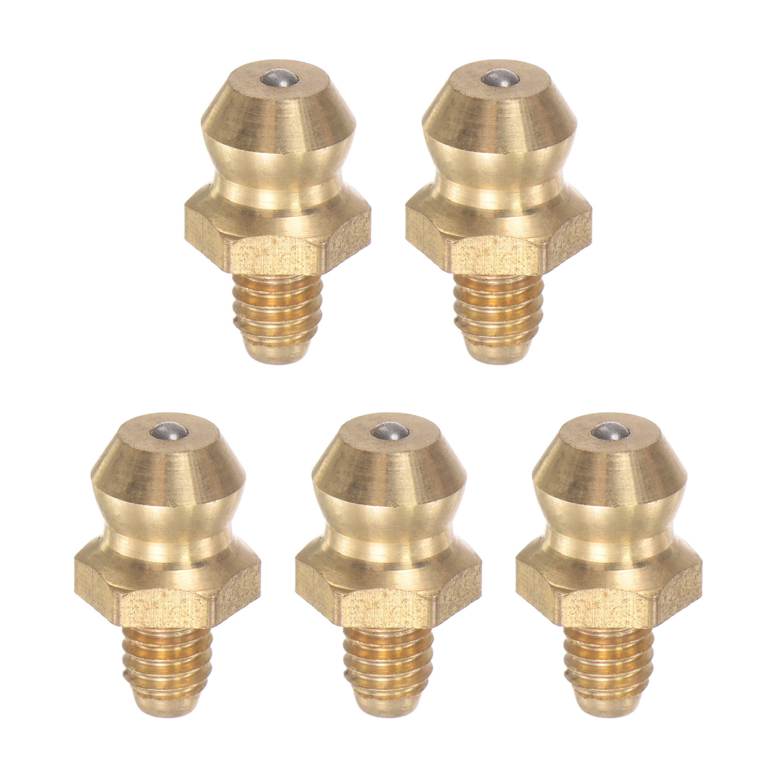 Unique Bargains Brass Hydraulic Grease Fitting Accessories Tool for Lubrication M4 x 0.7mm