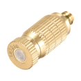 thumbnail image 1 of Unique Bargains Brass Misting Nozzle - 3/16-inch Threaded 0.15mm/0.006" Orifice Diameter Fogging Spray Head Golden, 1 of 4