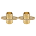 thumbnail image 1 of Unique Bargains Brass Pipe Fittings 1/2"Male Double External Thread Union with Ears 1.97" 2 Pcs, 1 of 7