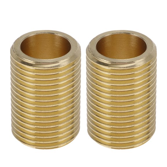 Unique Bargains Brass Pipe Fittings 1/2"Male External Wire Harness Connector 1.18" 2 Pcs
