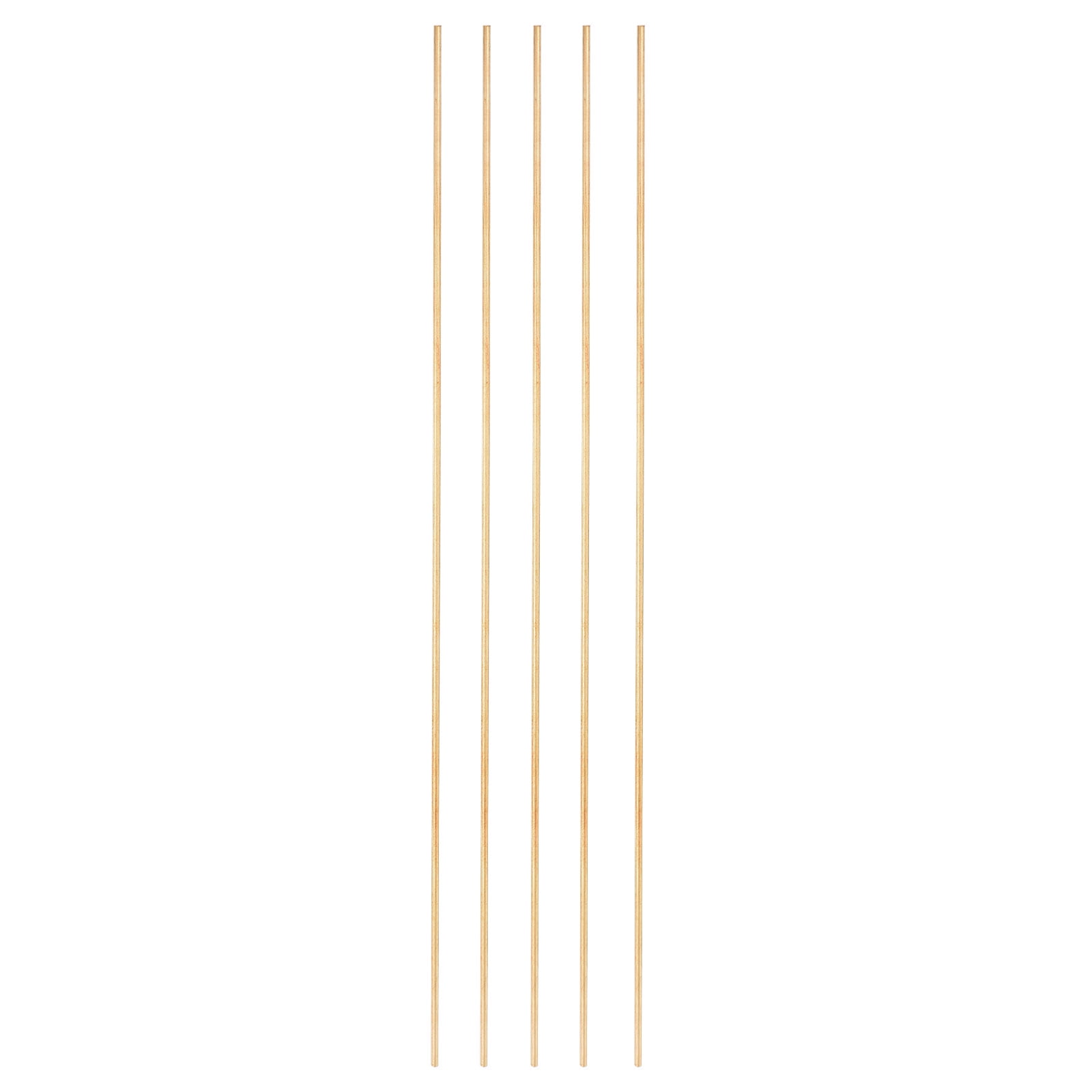 Unique Bargains Brass Round Rod, Lathe Bar Stock H62 Brass for Craft 1.5mm x 8"