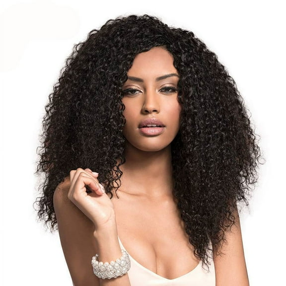 Unique Bargains Brazilian Jerry Curl 3 Bundles 100% Human Hair 22"24"26"