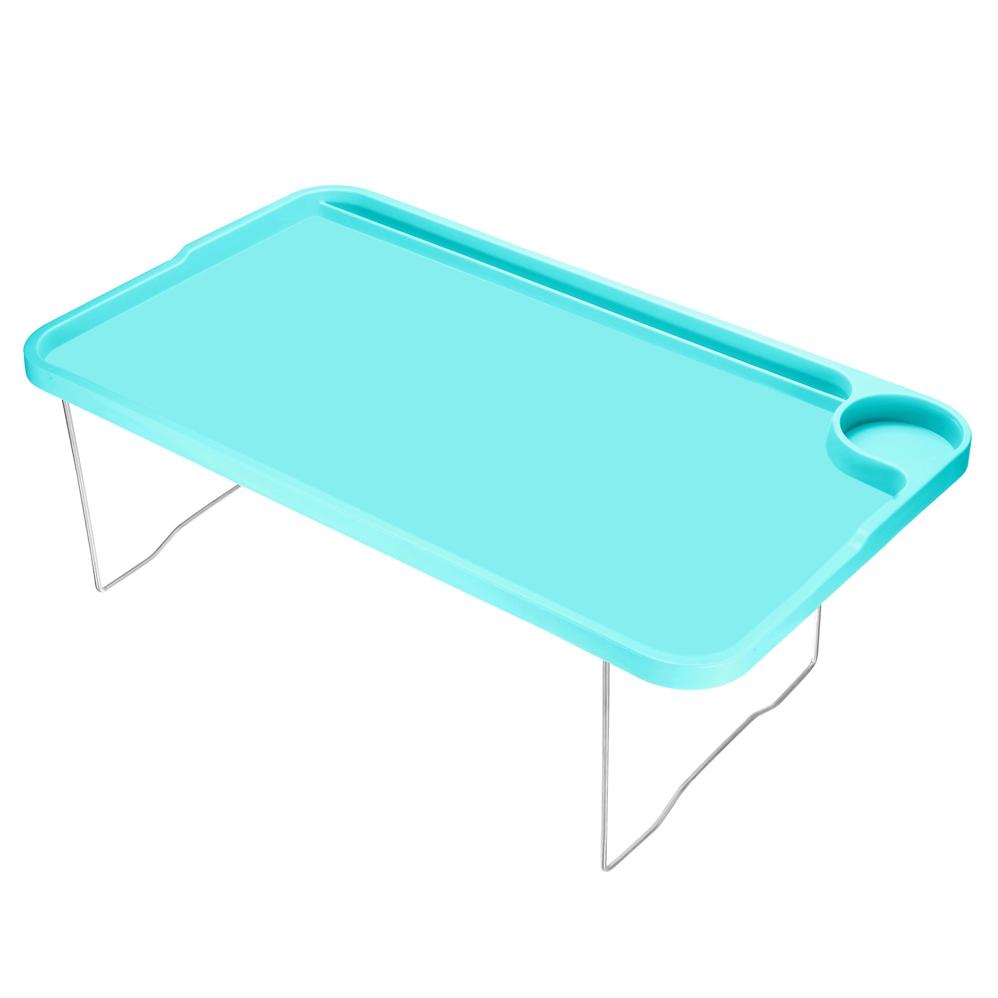 Unique Bargains Breakfast Tray Table with Folding Legs Laptop Snack