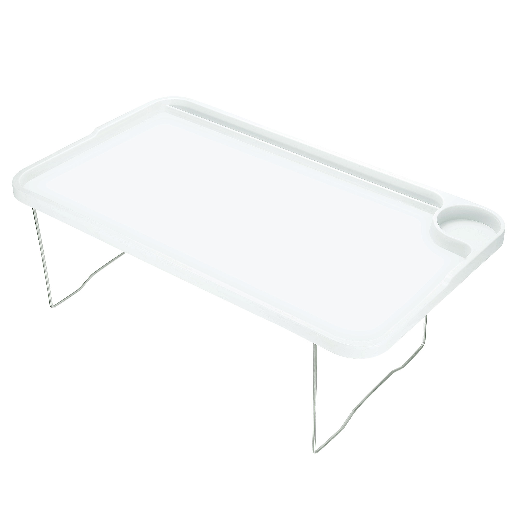 Unique Bargains Breakfast Tray Table with Folding Legs Laptop Snack