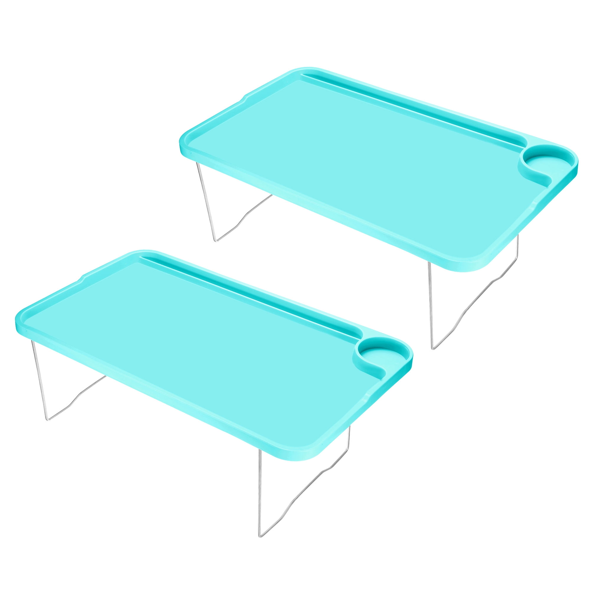Unique Bargains Breakfast Tray Tables with Folding Legs Laptop Snack