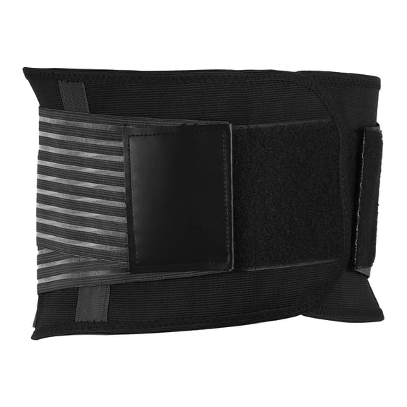 Unique Bargains Breathable Back Brace Lumbar Support Mesh Design Adjustable Straps Lower Back Brace Black Size XL