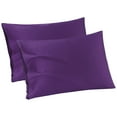 thumbnail image 1 of Unique Bargains Breathable Cotton Envelope Closure Pillowcases 2 Pcs Grape King, 1 of 8