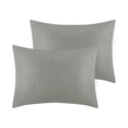 thumbnail image 1 of Unique Bargains Breathable Envelope Closure Polyester Pillowcase (2 Count) Light Gray Queen, 1 of 6