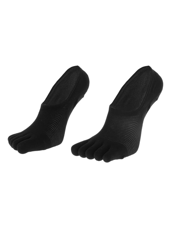 Breathable Five-Toe Socks Comfortable Stylish Socks Black