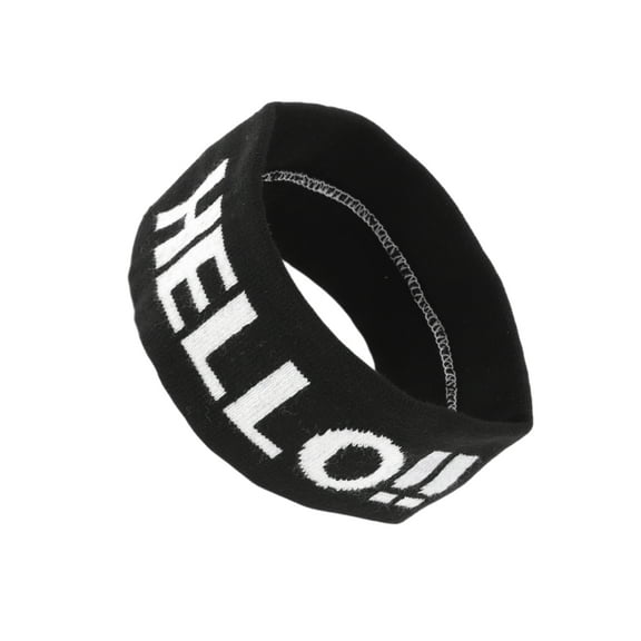 Unique Bargains Breathable Headband Elastic Headband for Sport Black White 1 Pc