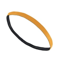 Unique Bargains Breathable Headband Elastic Headband for Sport Yellow 1 Pc