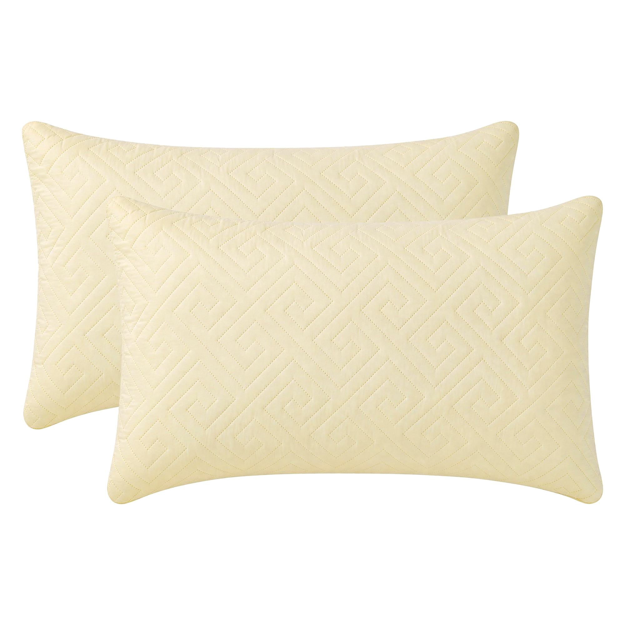 Unique Bargains Breathable Hypoallergenic Polyester Standard-size Pillow Protector Beige