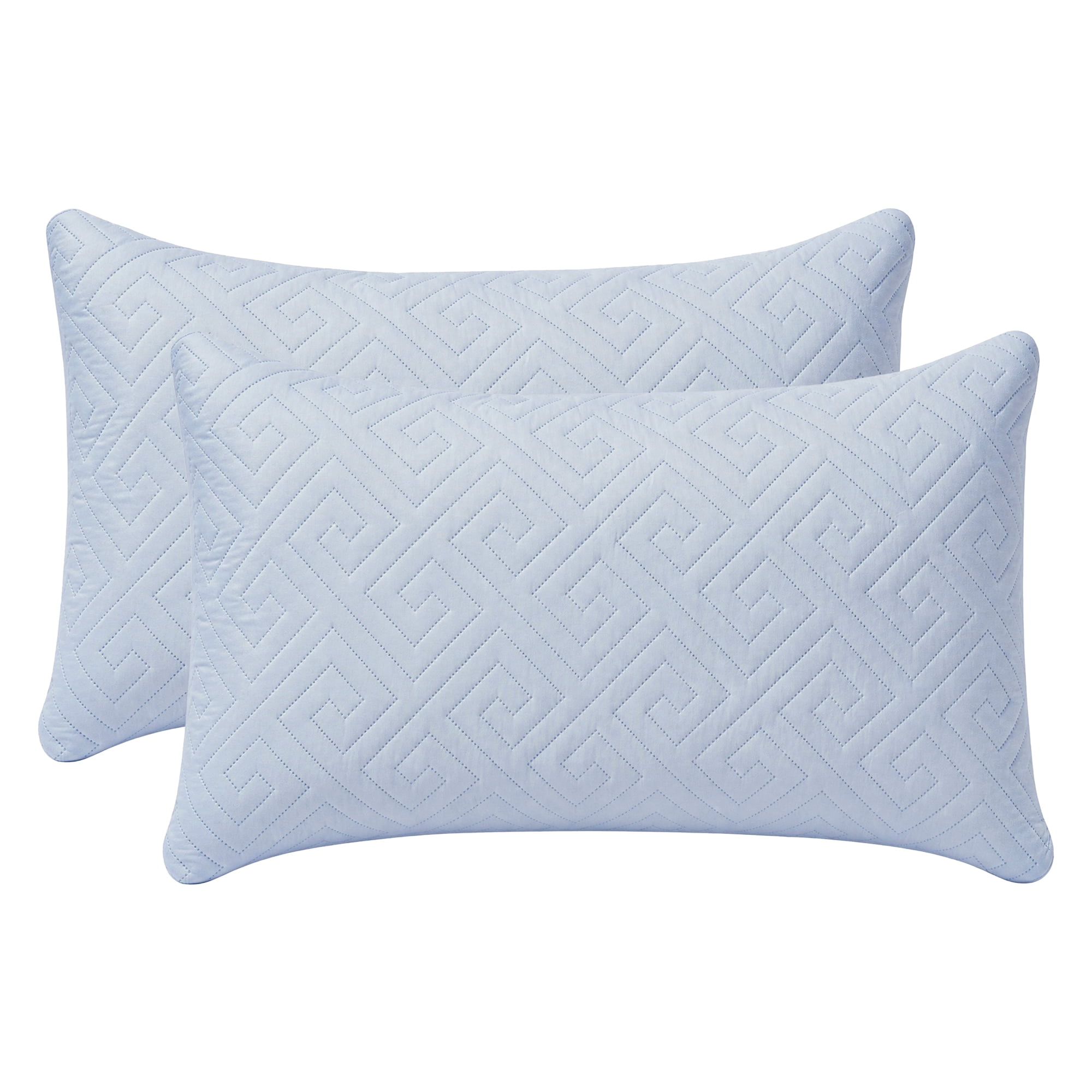 Unique Bargains Breathable Hypoallergenic Polyester Standard-size Pillow Protector Blue