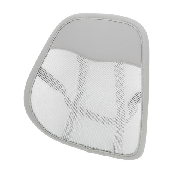 Unique Bargains Breathable Mesh Car Seat Lumbar Cushion Memory Foam Support 44.5x41.5cm Mesh Gray 1 Pc