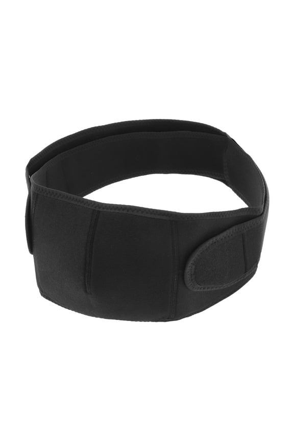 Breathable Pregnancy Belly Band Adjustable for Women Black Large
