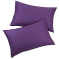thumbnail image 1 of Unique Bargains Breathable Zipper Closure Cotton Pillowcases 2 Pcs Grape King, 1 of 8