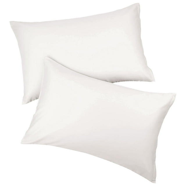 Unique Bargains Breathable Zipper Closure Cotton Pillowcases 2 Pcs Isabelline King