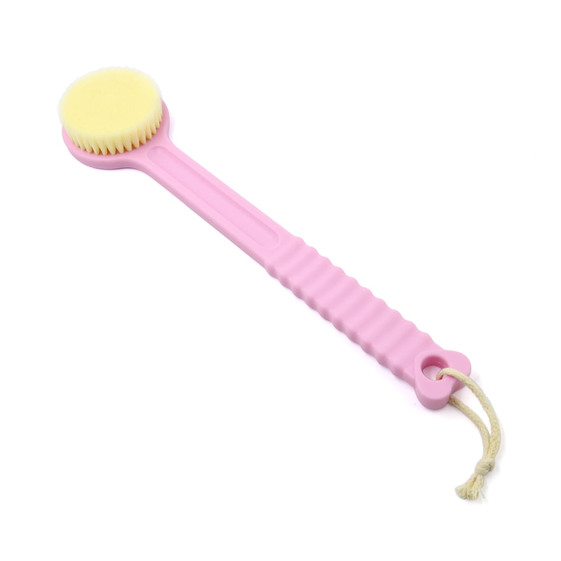 Unique Bargains Brush Bristles Exfoliating Massager w/ Long Handle for
