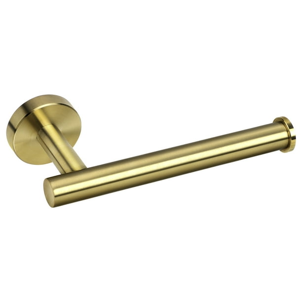 Unique Bargains Brushed Gold WallMounted Toilet Paper Roll Holder