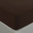 thumbnail image 1 of Unique Bargains Brushed Microfiber Fitted Sheet Bed Cover Dark Brown Twin, 1 of 5