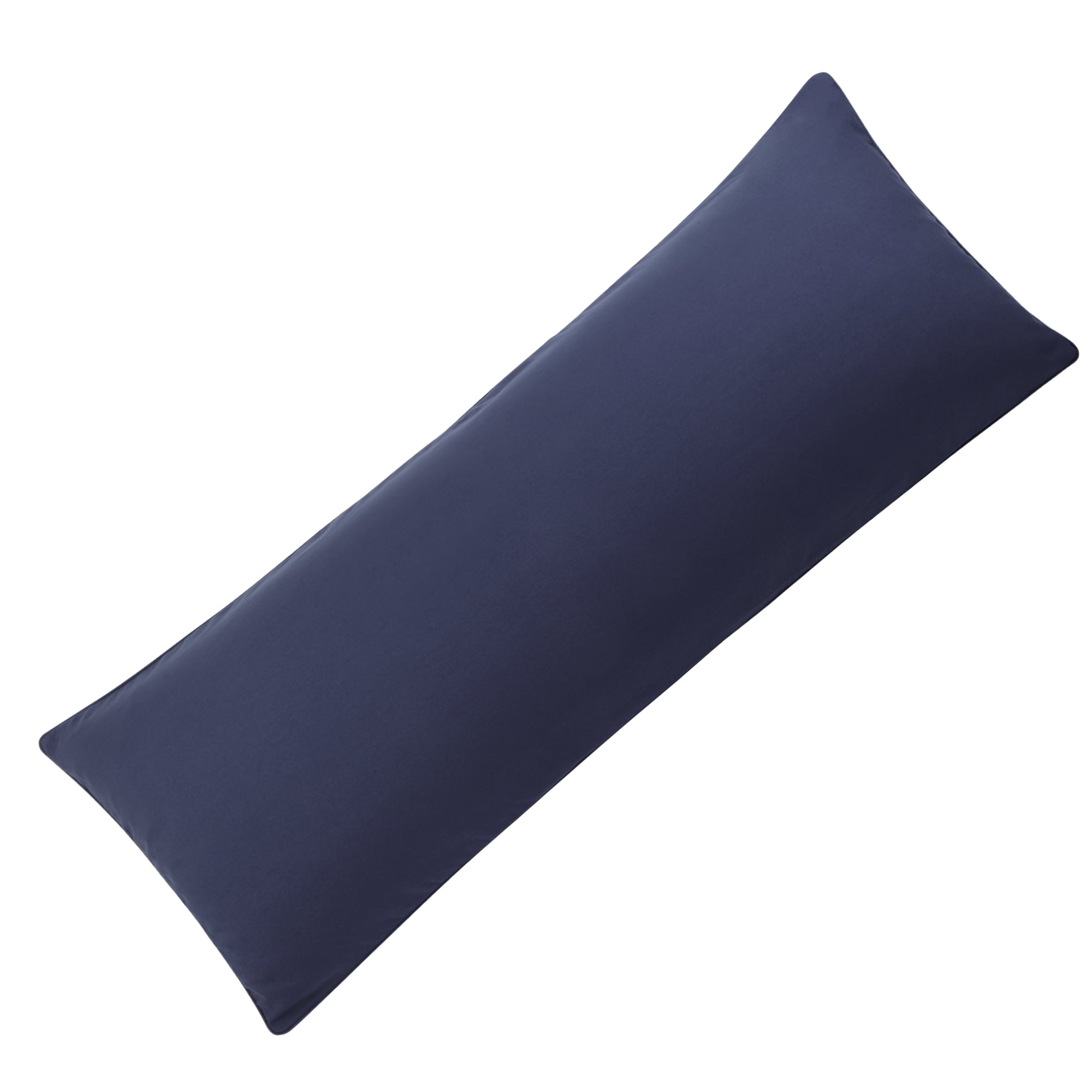 Unique Bargains Brushed Zipper Closure Body Microfiber Pillowcases Navy 20"x54"