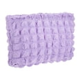 thumbnail image 1 of Unique Bargains Bubble Cloud Cosmetic Bag Zipper Checkered Makeup Bags Cute Large Capacity Makeup Pouch Purple, 1 of 6