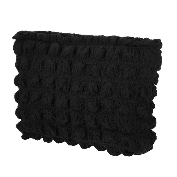 Unique Bargains Bubble Cloud Cosmetic Bag Zipper Checkered Makeup Bags for Lipsticks Black